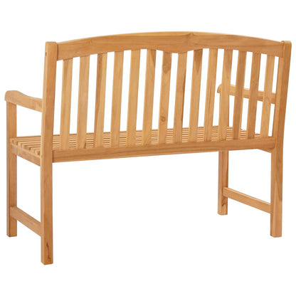 vidaXL Handcarved Rose Bench 114 x 60.5 x 95 cm Solid Teak Wood - Brown