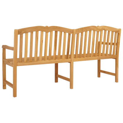 vidaXL Handcarved Rose Bench 180.5 x 60 x 96 cm Solid Teak Wood - Brown