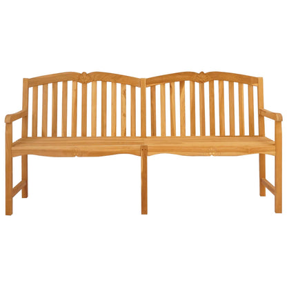 vidaXL Handcarved Rose Bench 180.5 x 60 x 96 cm Solid Teak Wood - Brown
