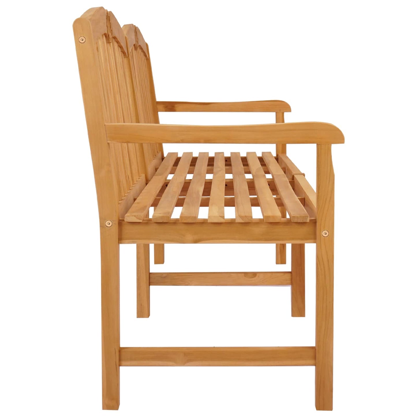 vidaXL Handcarved Rose Bench 180.5 x 60 x 96 cm Solid Teak Wood - Brown