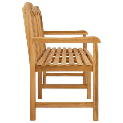 vidaXL Handcarved Rose Bench 155 x 60 x 94 cm Solid Teak Wood Natural - Brown