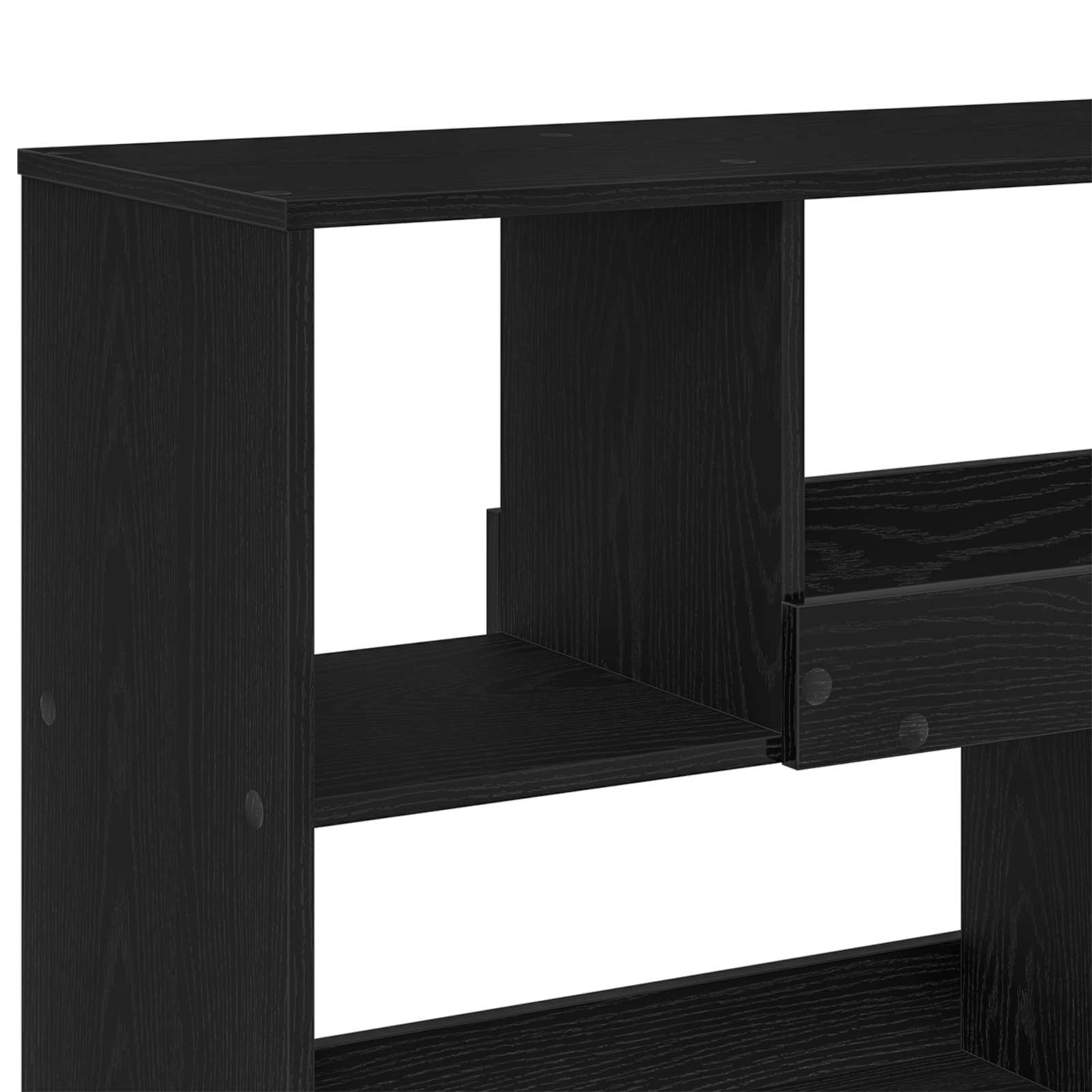 vidaXL Book Shelf 4-Tier 100 x 33 x 94.5 cm Engineered Wood Black Oak