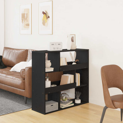 vidaXL Book Shelf 4-Tier 100 x 33 x 94.5 cm Engineered Wood Black Oak