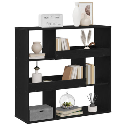 vidaXL Book Shelf 4-Tier 100 x 33 x 94.5 cm Engineered Wood Black Oak