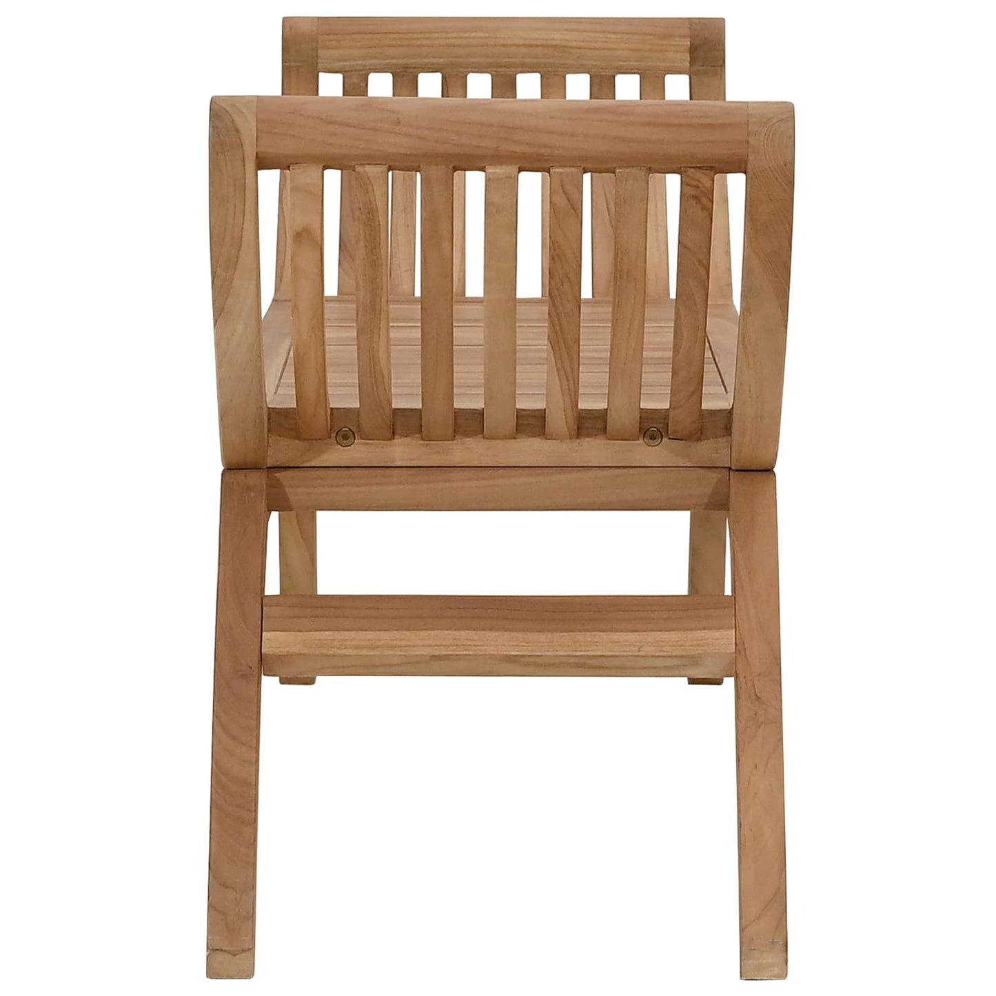 vidaXL Garden Bench 2 -Seater 126 cm Solid Teak Wood Natural - Brown