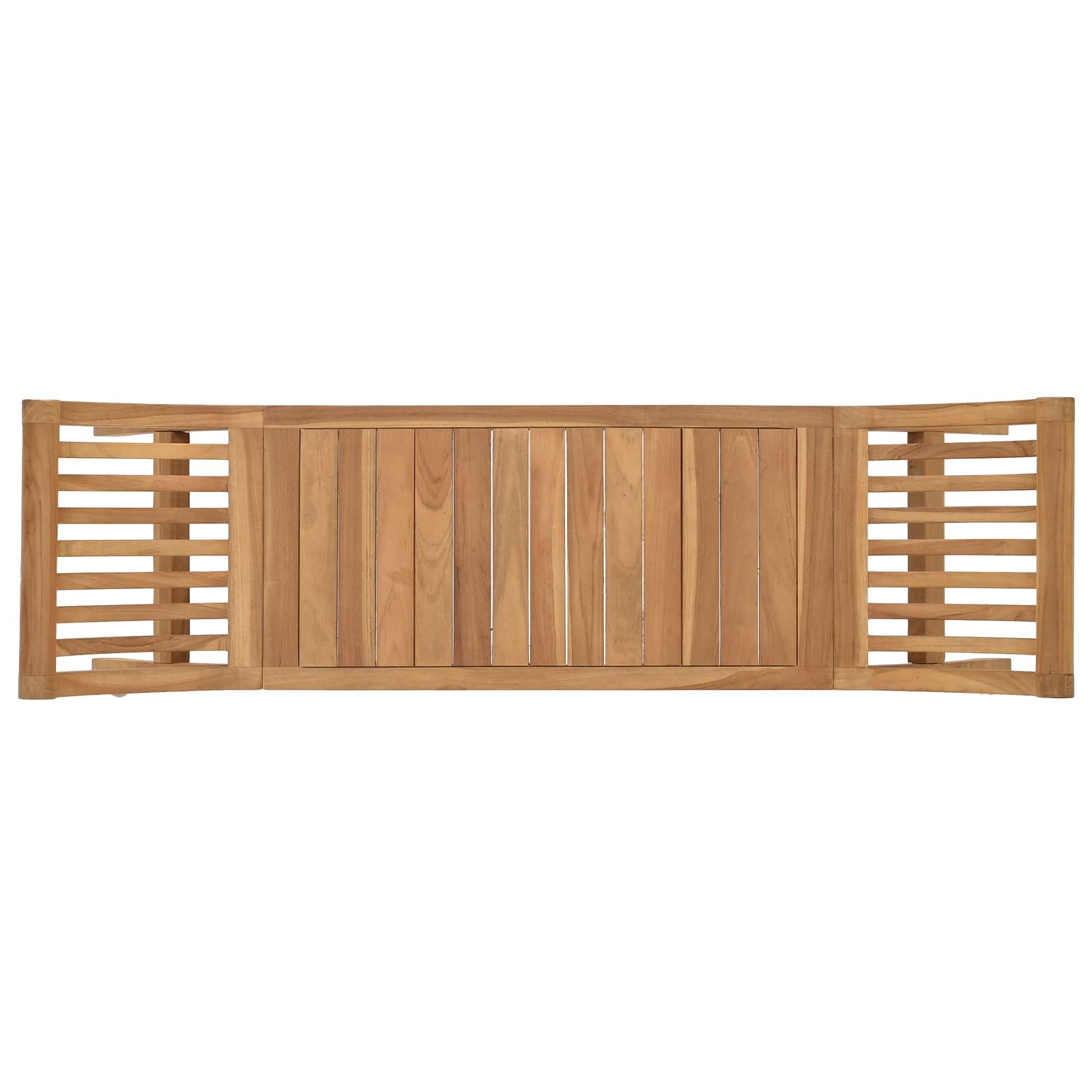 vidaXL Garden Bench 2 -Seater 126 cm Solid Teak Wood Natural - Brown