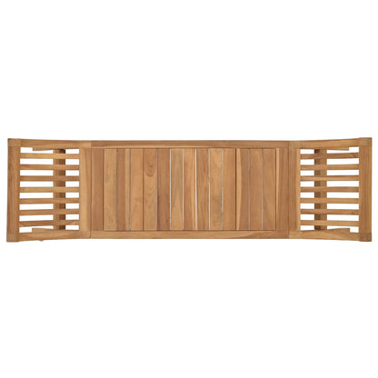 vidaXL Garden Bench 2 -Seater 126 cm Solid Teak Wood Natural - Brown