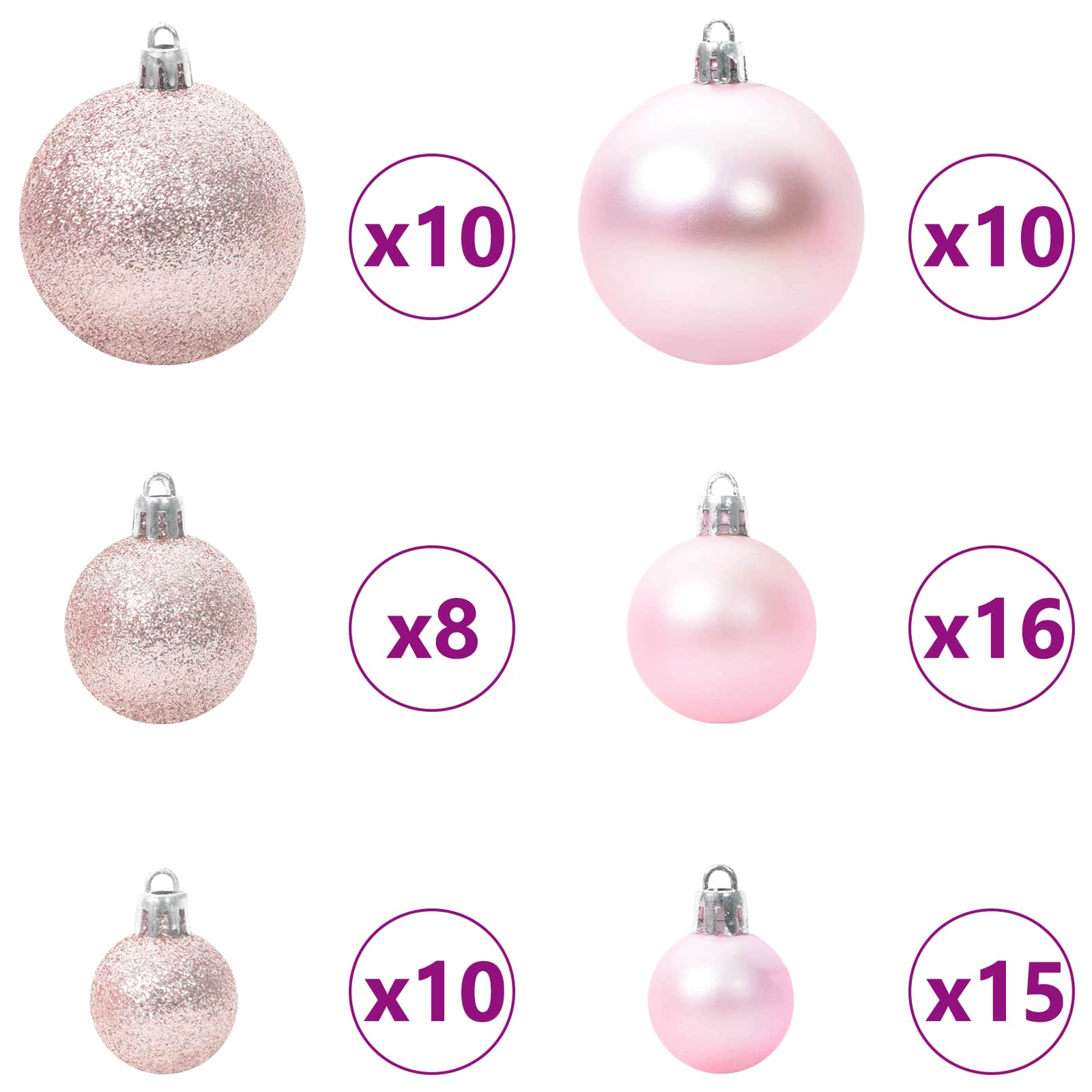 vidaXL Artificial Hinged Christmas Tree White 300 cm PVC and Steel - 52807
