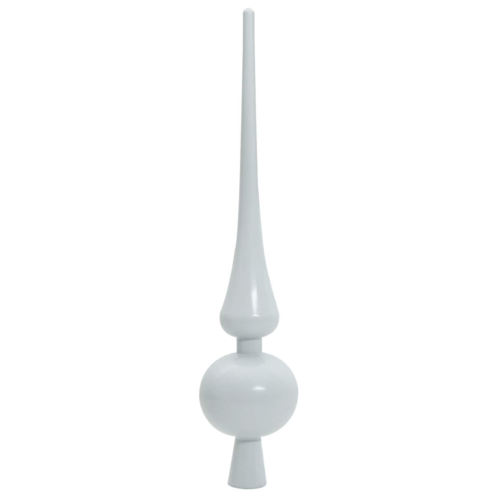 vidaXL Artificial Hinged Christmas Tree White 300 cm PVC and Steel - 52820