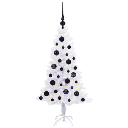 vidaXL Artificial Christmas Tree with Stand White 120 cm PVC and Steel - 53344