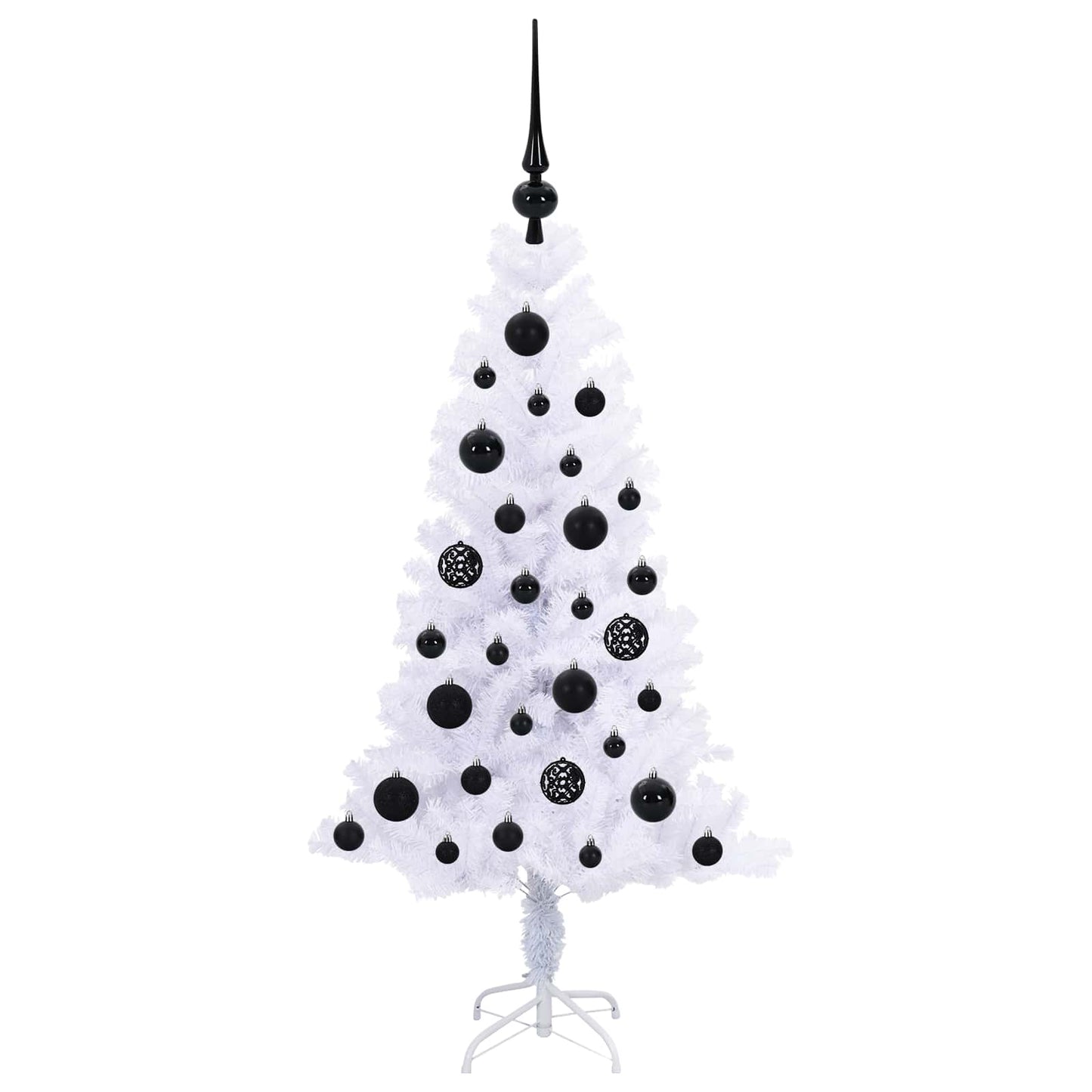 vidaXL Artificial Christmas Tree with Stand White 120 cm PVC and Steel - 53344