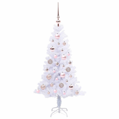vidaXL Artificial Christmas Tree with Stand White 120 cm PVC and Steel - 53357