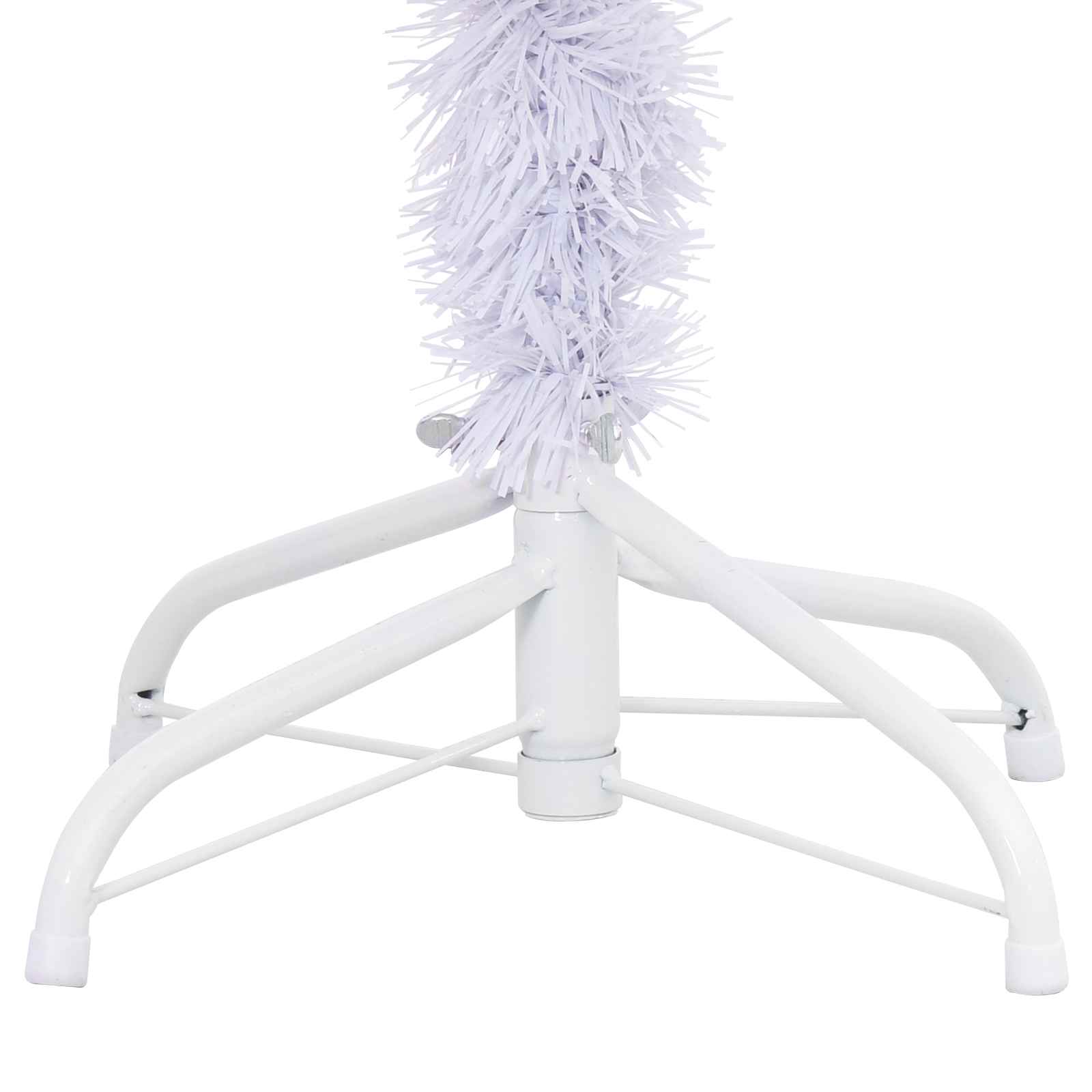 vidaXL Artificial Christmas Tree with Stand White 120 cm PVC and Steel - 53380