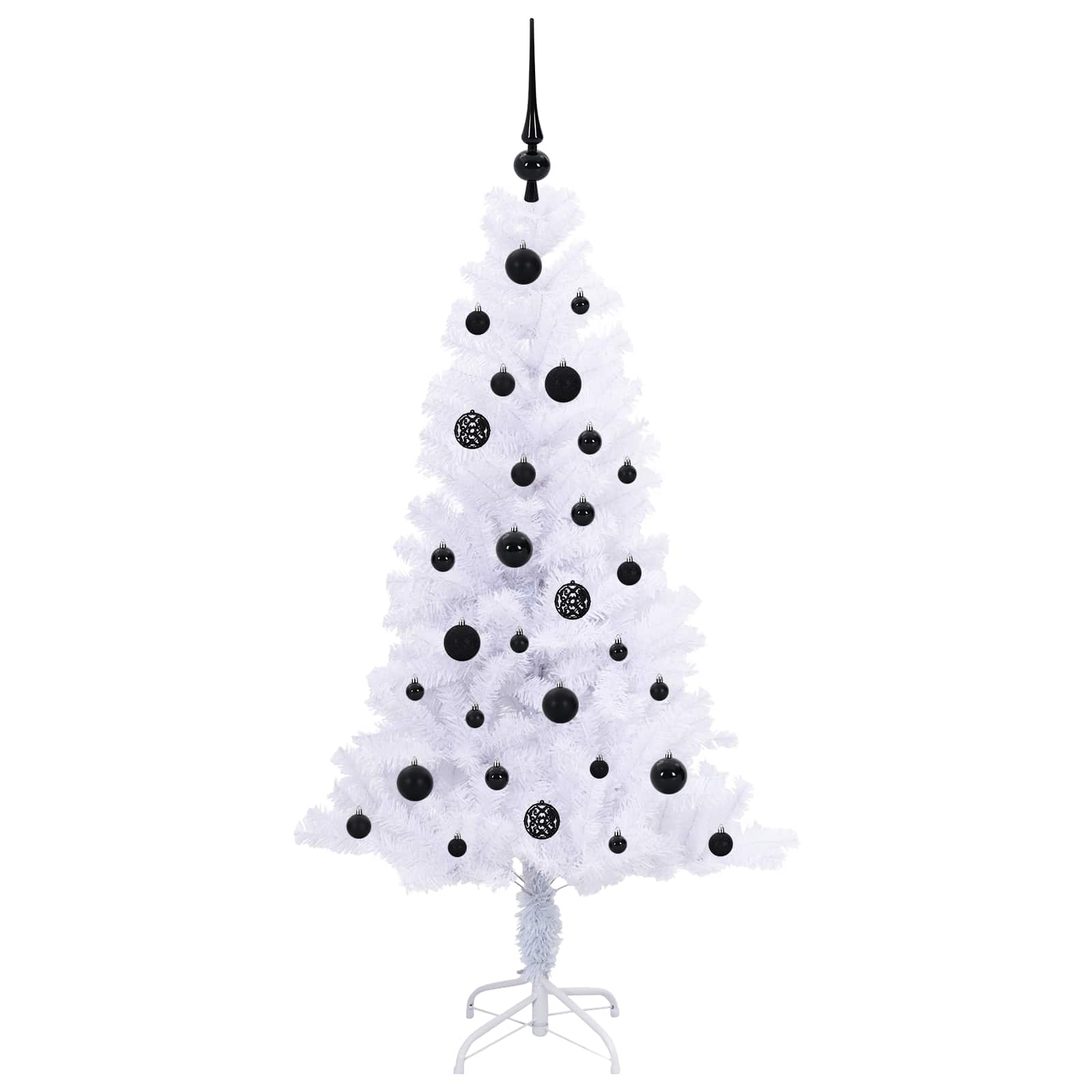 vidaXL Artificial Christmas Tree with Stand White 150 cm PVC and Steel - 53391