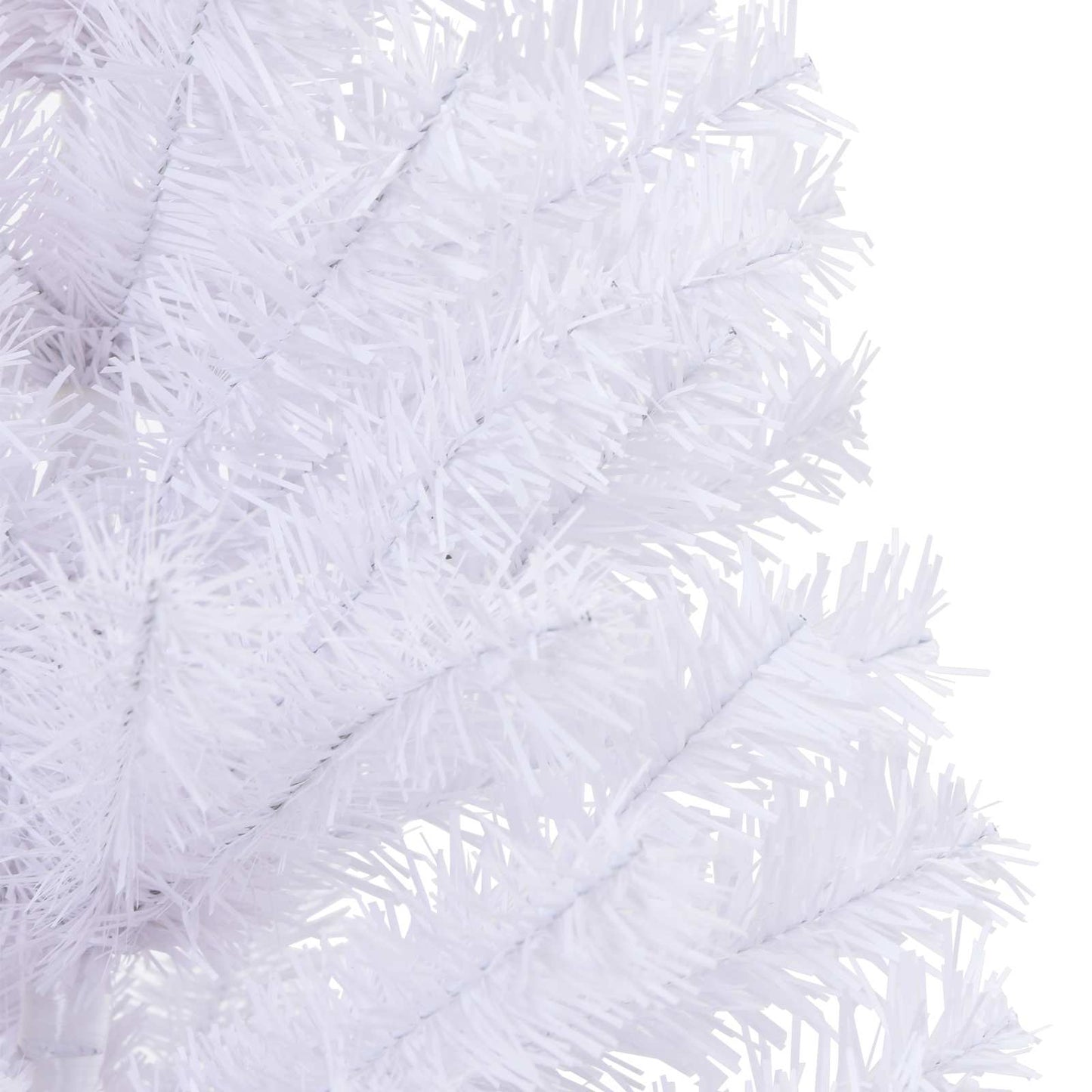 vidaXL Artificial Christmas Tree with Stand White 150 cm PVC and Steel - 53393