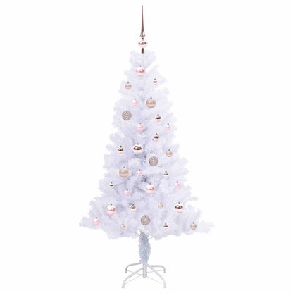 vidaXL Artificial Christmas Tree with Stand White 150 cm PVC and Steel - 53393