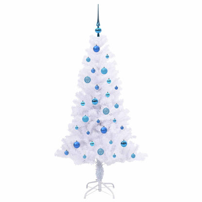 vidaXL Artificial Christmas Tree with Stand White 150 cm PVC and Steel - 53412