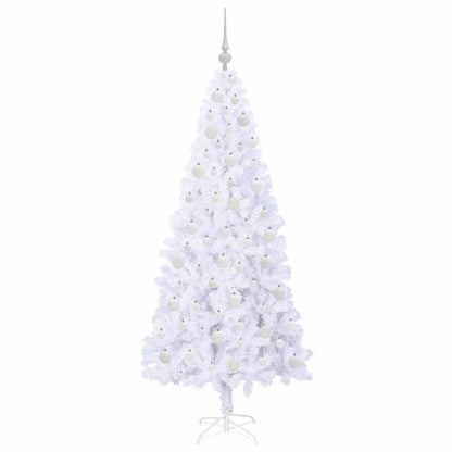 vidaXL Artificial Christmas Tree with Stand White 180 cm PVC and Steel - 53438
