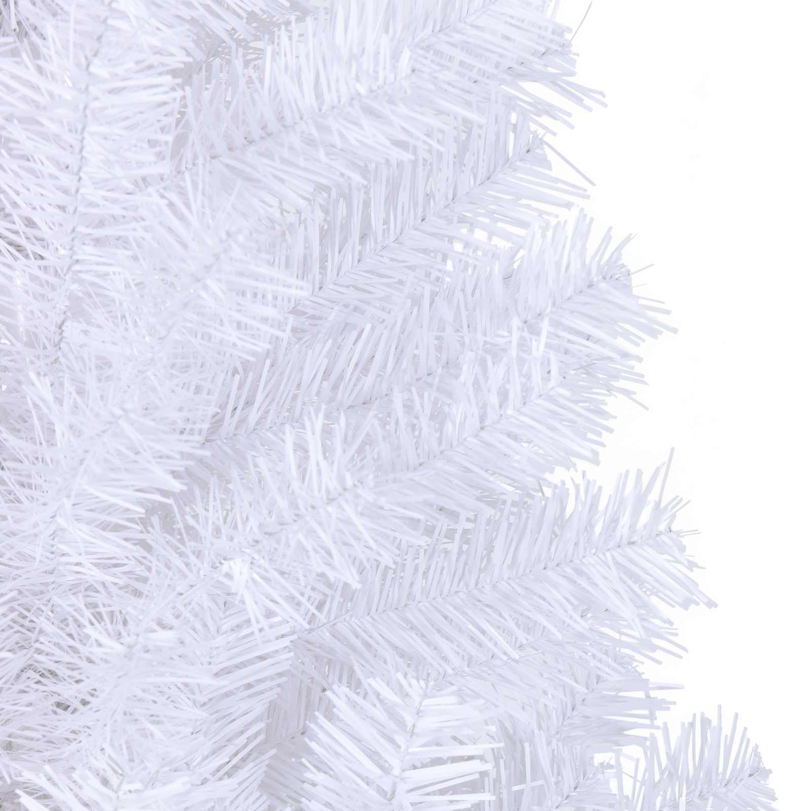 vidaXL Artificial Christmas Tree with Stand White 180 cm PVC and Steel - 53439