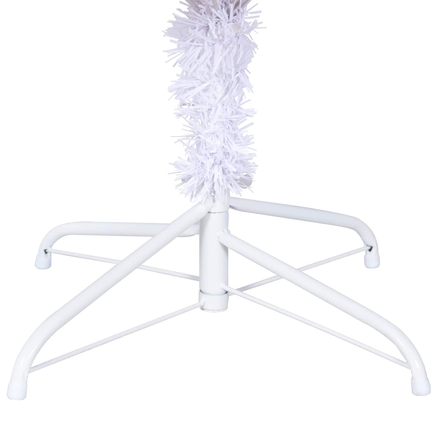 vidaXL Artificial Christmas Tree with Stand White 240 cm PVC and Steel - 53495