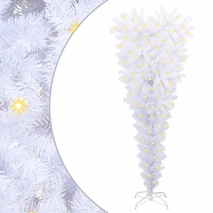 vidaXL Artificial Christmas Tree with Stand White 120 cm PVC and Steel - 53499