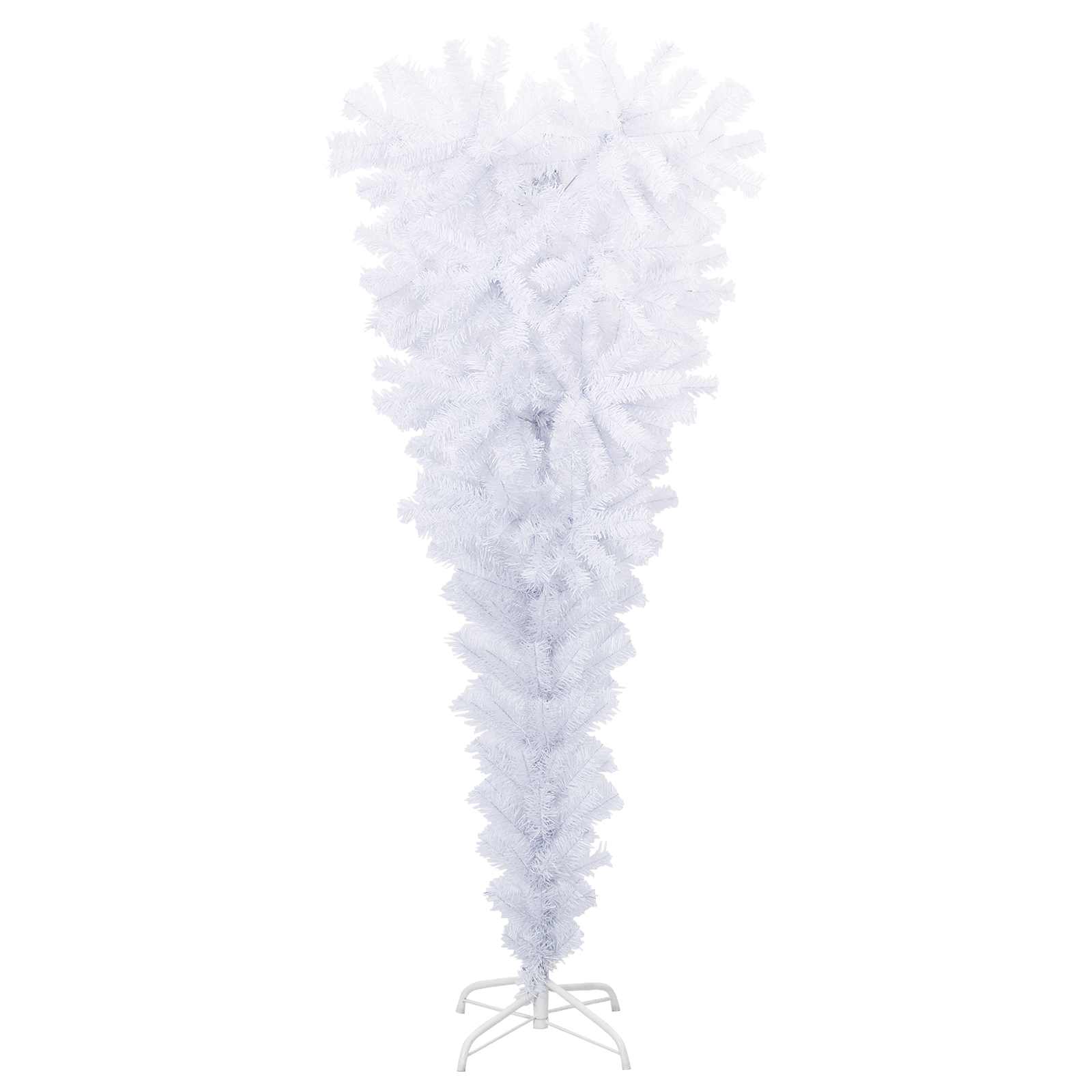 vidaXL Artificial Christmas Tree with Stand White 120 cm PVC and Steel - 53499