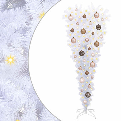 vidaXL Artificial Christmas Tree with Stand White 120 cm PVC and Steel - 53504