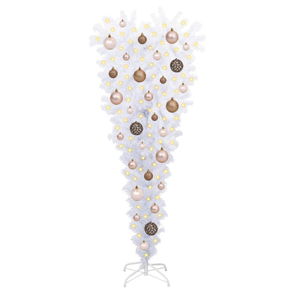 vidaXL Artificial Christmas Tree with Stand White 120 cm PVC and Steel - 53504