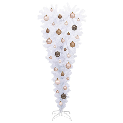 vidaXL Artificial Christmas Tree with Stand White 120 cm PVC and Steel - 53504