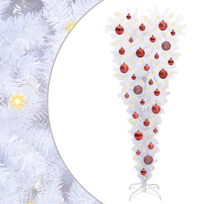 vidaXL Artificial Christmas Tree with Stand White 120 cm PVC and Steel - 53508