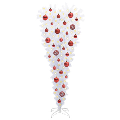 vidaXL Artificial Christmas Tree with Stand White 120 cm PVC and Steel - 53508