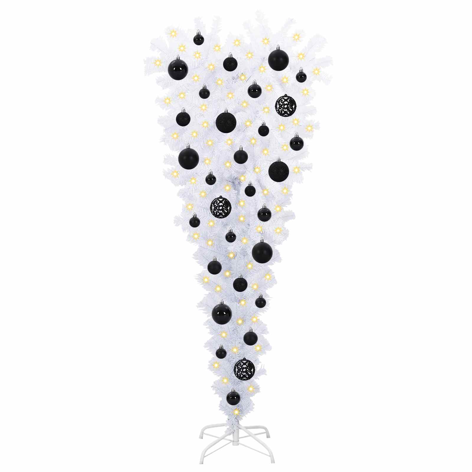 vidaXL Artificial Christmas Tree with Stand White 120 cm PVC and Steel - 53510