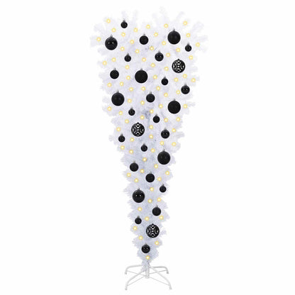 vidaXL Artificial Christmas Tree with Stand White 120 cm PVC and Steel - 53510