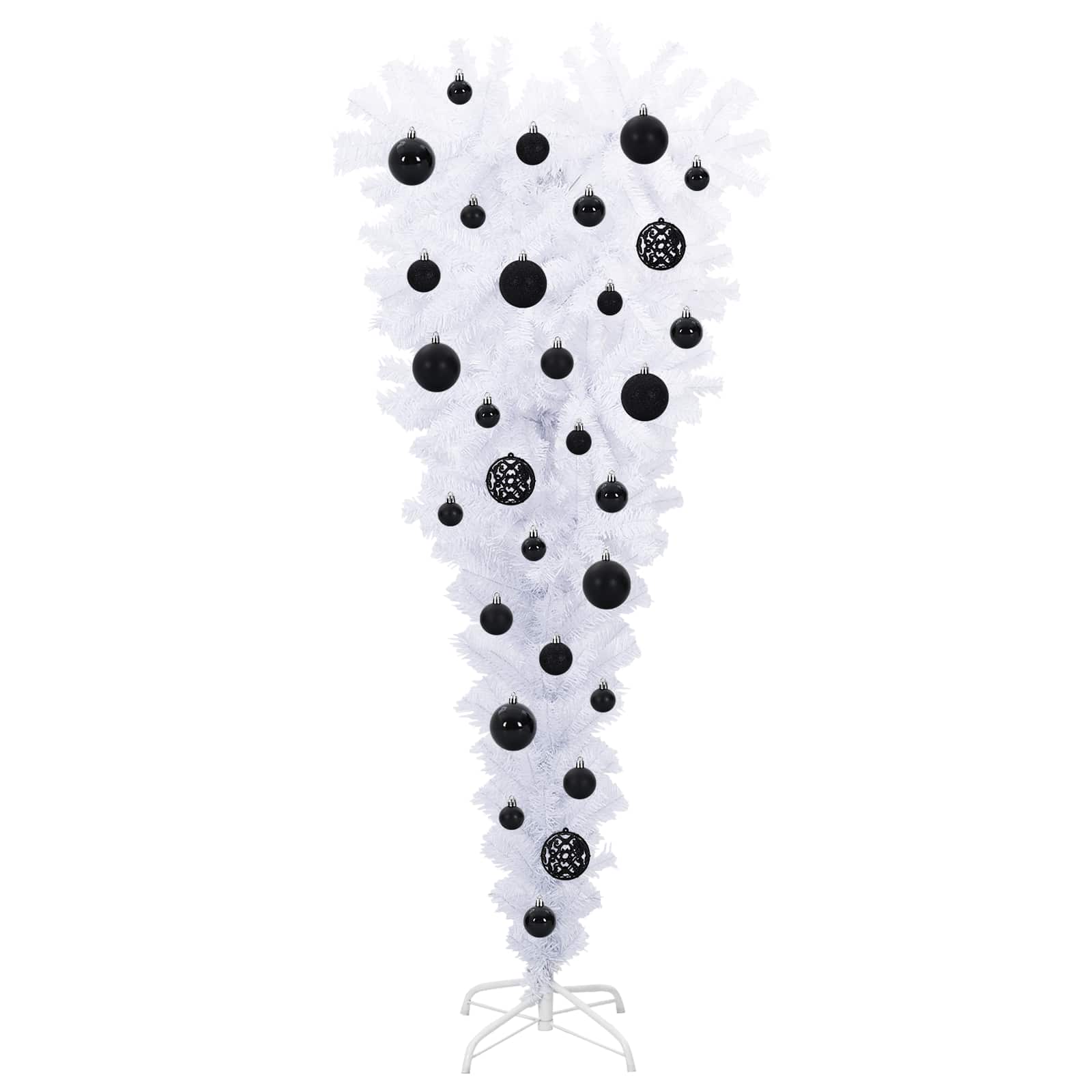 vidaXL Artificial Christmas Tree with Stand White 120 cm PVC and Steel - 53510