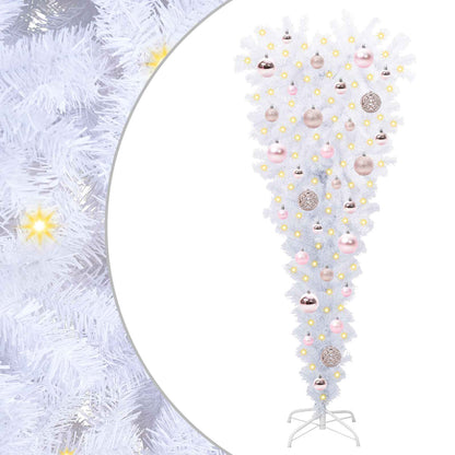 vidaXL Artificial Christmas Tree with Stand White 120 cm PVC and Steel - 53515