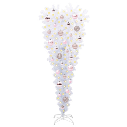 vidaXL Artificial Christmas Tree with Stand White 120 cm PVC and Steel - 53515