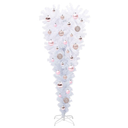 vidaXL Artificial Christmas Tree with Stand White 120 cm PVC and Steel - 53515