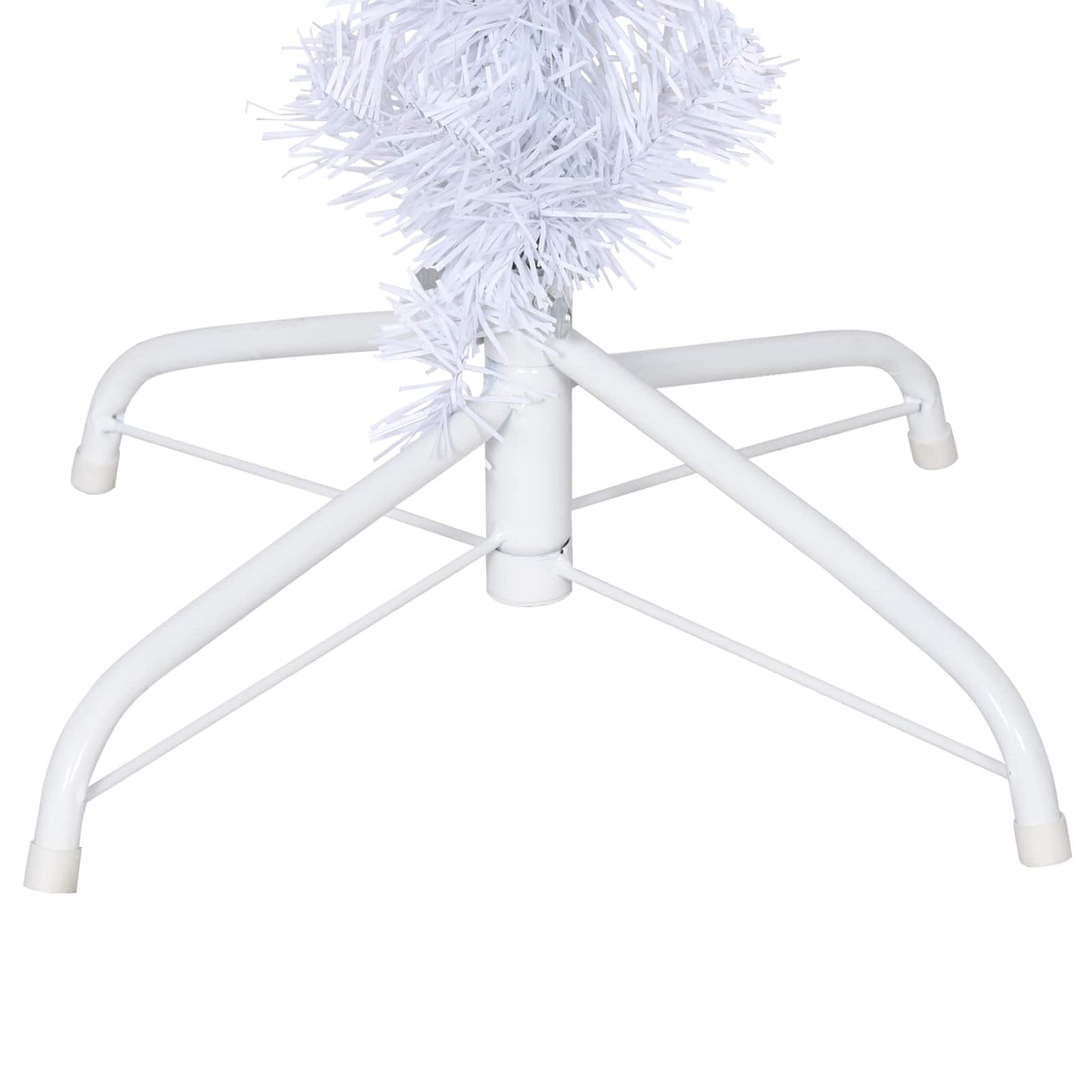 vidaXL Artificial Christmas Tree with Stand White 120 cm PVC and Steel - 53522