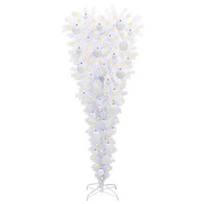 vidaXL Artificial Christmas Tree with Stand White 120 cm PVC and Steel - 53522