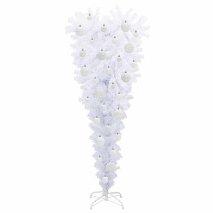 vidaXL Artificial Christmas Tree with Stand White 120 cm PVC and Steel - 53522