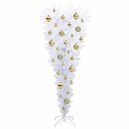 vidaXL Artificial Christmas Tree with Stand White 120 cm PVC and Steel - 53523