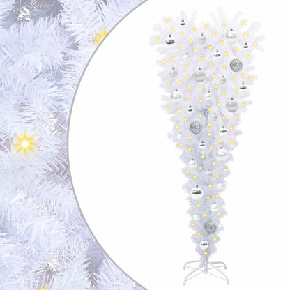 vidaXL Artificial Christmas Tree with Stand White 120 cm PVC and Steel - 53528