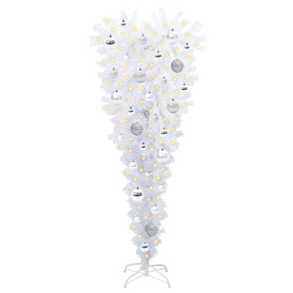 vidaXL Artificial Christmas Tree with Stand White 120 cm PVC and Steel - 53528