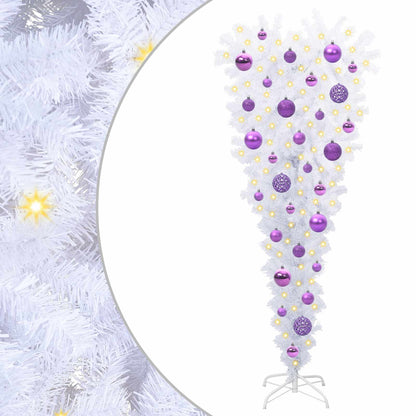 vidaXL Artificial Christmas Tree with Stand White 120 cm PVC and Steel - 53537
