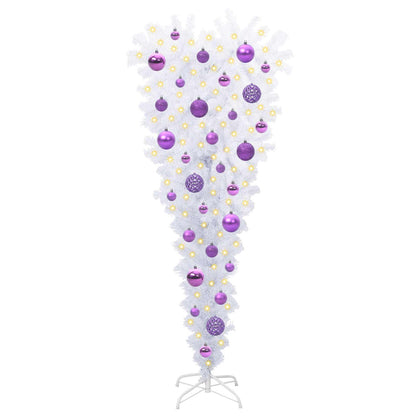 vidaXL Artificial Christmas Tree with Stand White 120 cm PVC and Steel - 53537