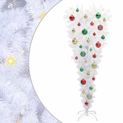 vidaXL Artificial Christmas Tree with Stand White 120 cm PVC and Steel - 53547