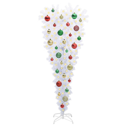 vidaXL Artificial Christmas Tree with Stand White 120 cm PVC and Steel - 53547