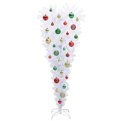 vidaXL Artificial Christmas Tree with Stand White 120 cm PVC and Steel - 53547