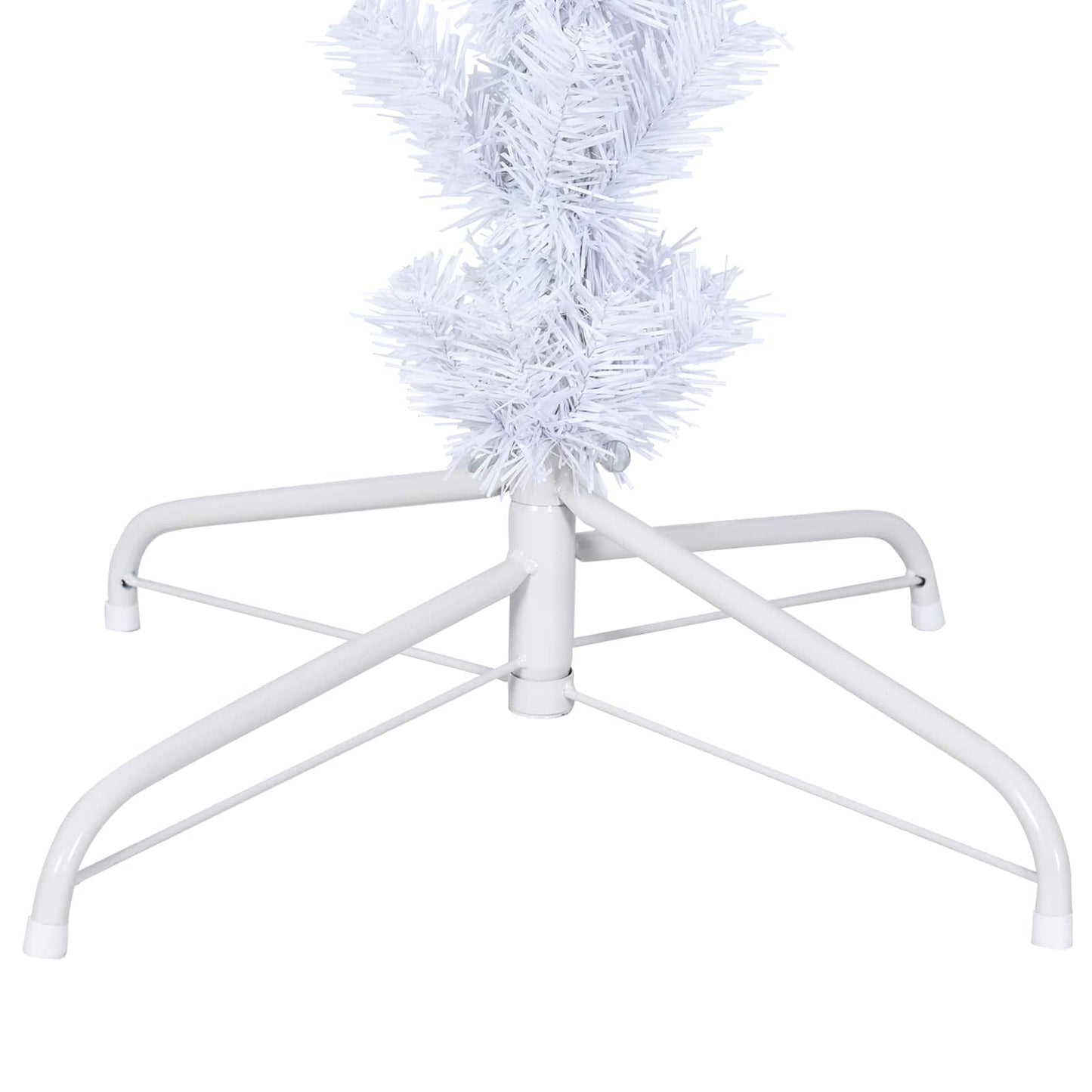 vidaXL Artificial Christmas Tree with Stand White 240 cm PVC and Steel - 53554