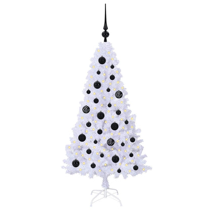 vidaXL Artificial Christmas Tree White 120 cm PVC and Steel - 53580